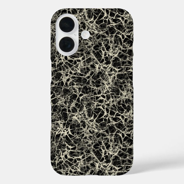 Networking Neurons on Black - seamless pattern. Case-Mate iPhone Case (Back)