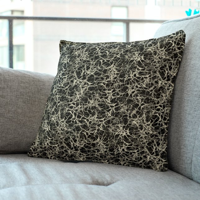 Networking Neurons on Black - seamless pattern.  Cushion (Creator Uploaded)