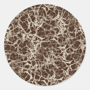 Networking Neurons on Red - seamless pattern.    Classic Round Sticker