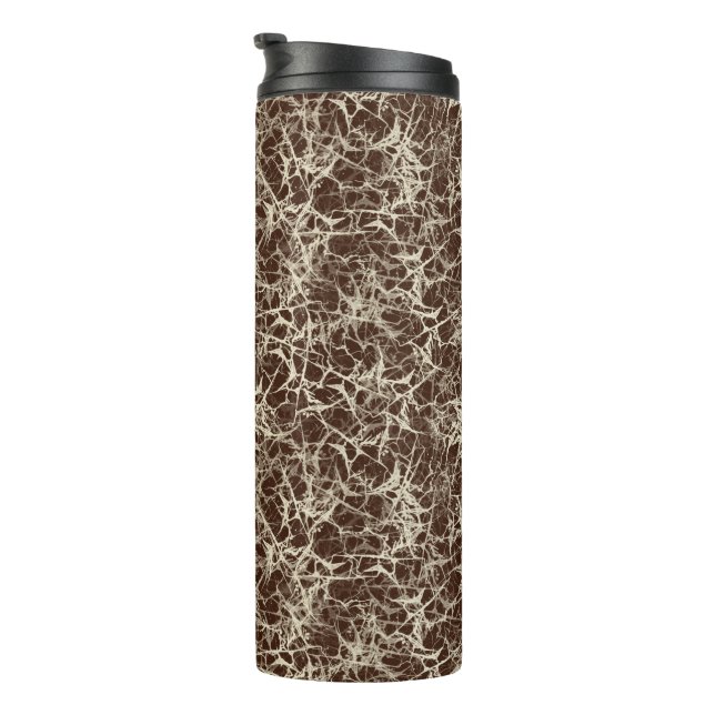 Networking Neurons on Red - seamless pattern.    Thermal Tumbler (Rotated Right)