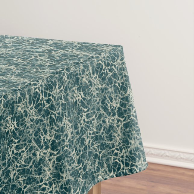 Networking Neurons on Teal - seamless pattern. Tablecloth (In Situ)