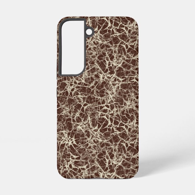 Networking Neurons on Wine Red - seamless pattern. Samsung Galaxy S22 Case (Back)