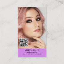 Networking QR code makeup artist vertical photo Bu