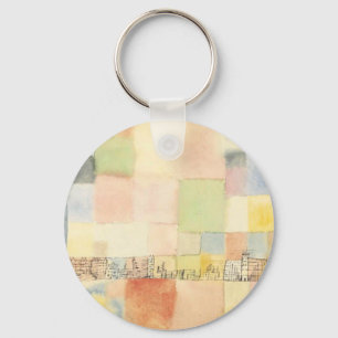 Neuer Stadtteil in M by Paul Klee Key Ring