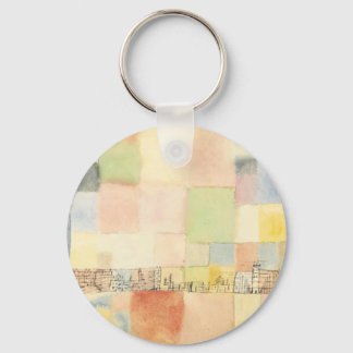 Neuer Stadtteil in M by Paul Klee Key Ring