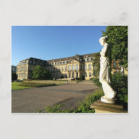 Neues Schloss Stuttgart - Seitenflügel mit Statuen