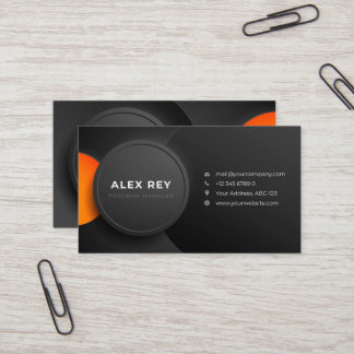 Neumorph business card template