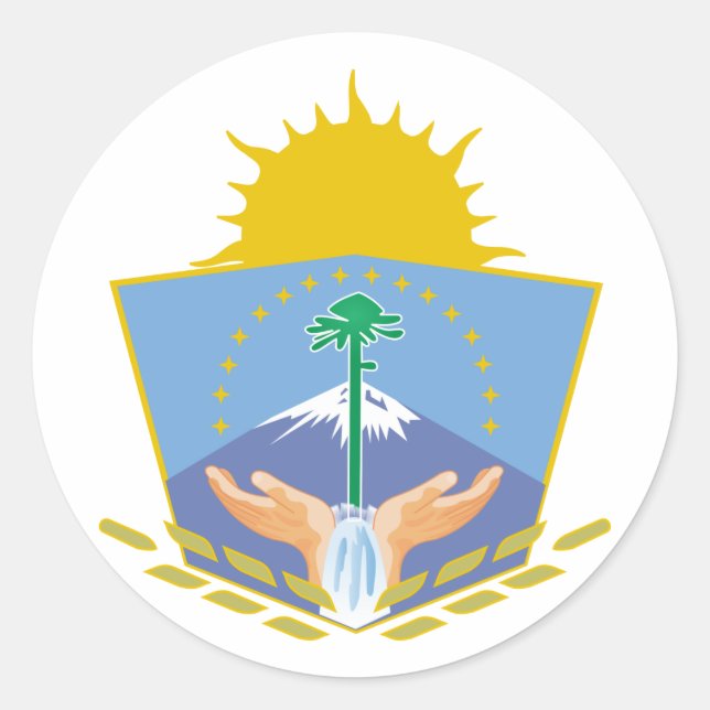 Neuquen, Argentina Classic Round Sticker (Front)