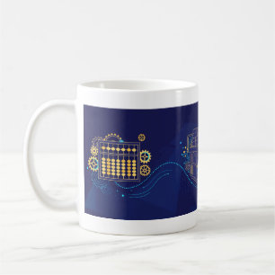 Neural Discovery — Abstract AI Brain Art Coffee Mug