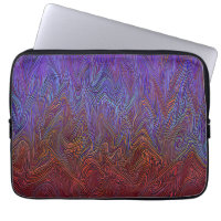 "Neural Firestorm" Abstract” Red Blue
