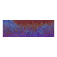 "Neural Firestorm" Abstract” Red Blue