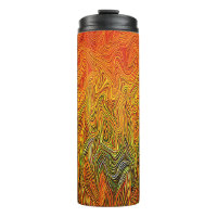 "Neural Firestorm" Abstract Yellow Orange