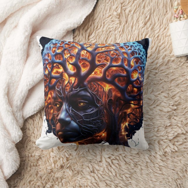 "Neural Harmony: A Vision of Clarity and Growth" Cushion (Blanket)