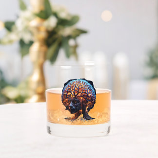 "Neural Harmony: A Vision of Clarity and Growth" Whiskey Glass