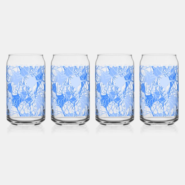 Neural Network Blue Neurons Can Glass (Front)