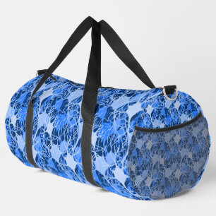 Neural Network Blue Neurons Duffle Bag