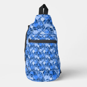 Neural Network Blue Neurons Print Cut Sew Bag