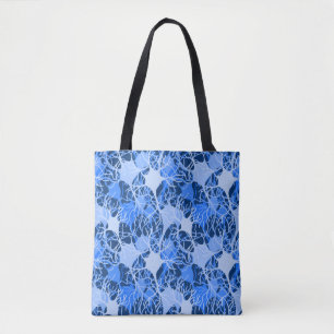 Neural Network Blue Neurons Tote Bag