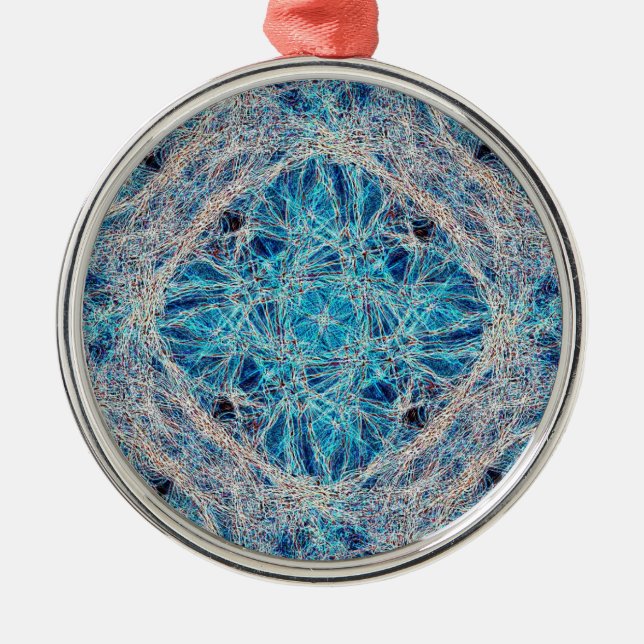 Neural Network Metal Tree Decoration (Front)