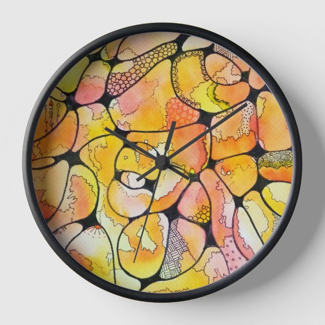 Neuro Art in Watercolours Clock (Front)