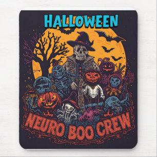 Neuro Boo Crew Halloween Mouse Pad