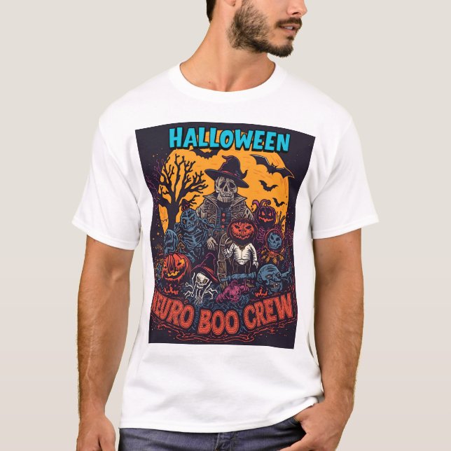 Neuro Boo Crew Halloween T-Shirt (Front)