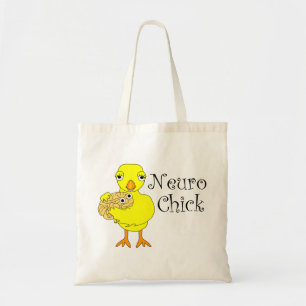 Neuro Chick Text Tote Bag