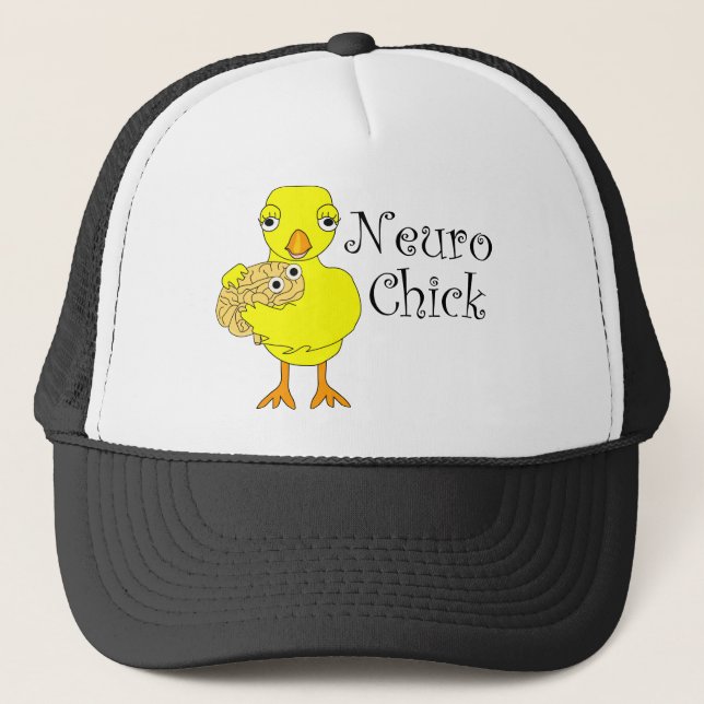 Neuro Chick Text Trucker Hat (Front)