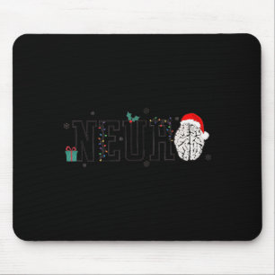 Neuro Christmas Neurology Holiday Neuroscience Nur Mouse Pad