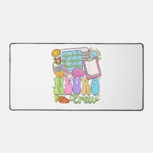 Neuro Crew Happy Easter Day Hoppy Neurology Nurse  Desk Mat