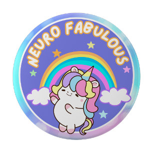 Neuro Fabulous Badge Pin Sensory Badge