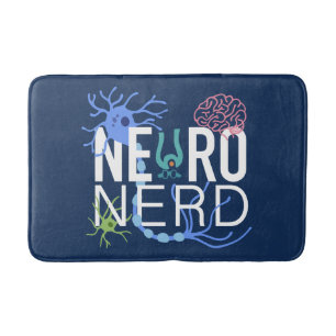 Neuro Nerd Neuroscience Bath Mat
