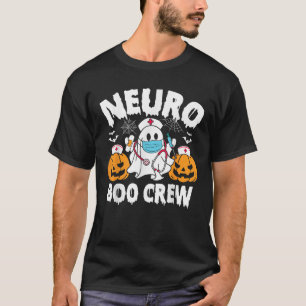 Neuro Nurse Boo Crew Retro Halloween Neurology Nur T-Shirt