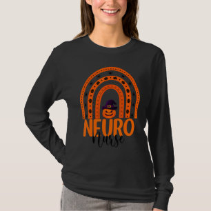 Neuro Nurse Rainbow Halloween Neuroscience Nursing T-Shirt