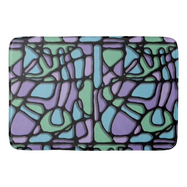 Neuroart Stained Glass Bath Mat (Front)