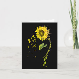 Neuroblastoma Awareness Sunflower Card