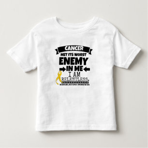 Neuroblastoma Cancer Met Its Worst Enemy in Me Toddler T-Shirt