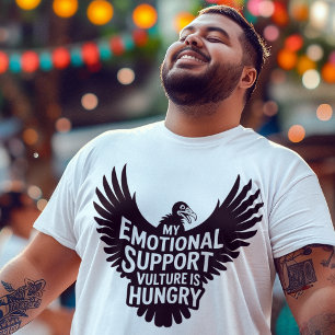Neurodivergence Humor Emotional Support Vulture  T-Shirt