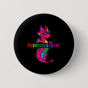Neurodivergent 6 cm round badge