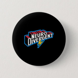 Neurodivergent Adhd Autism Hero Asd Celebrate Neur 6 Cm Round Badge