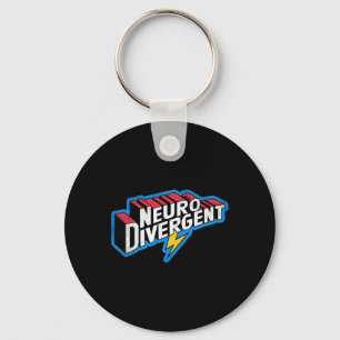 Neurodivergent Adhd Autism Hero Asd Celebrate Neur Key Ring