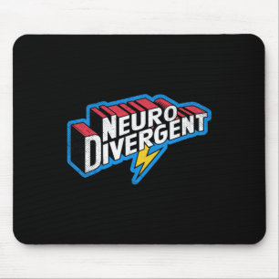 Neurodivergent Adhd Autism Hero Asd Celebrate Neur Mouse Pad