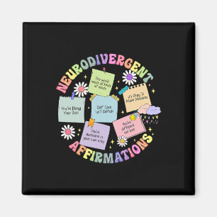 Neurodivergent Affirmations Autism Awareness Under Magnet