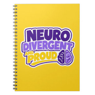 Neurodivergent and Proud Brain Notebook