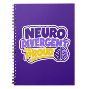 Neurodivergent and Proud Brain Notebook