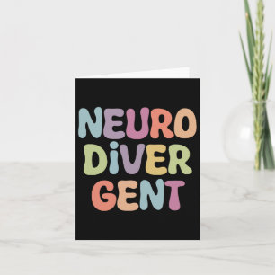 Neurodivergent Autism Autism Awareness Acceptance Card