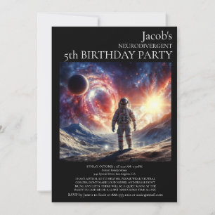 Neurodivergent Autistic Birthday Party Invitation