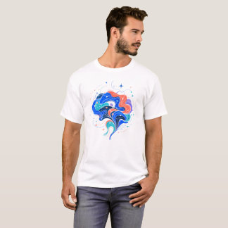 Neurodivergent Brain Shape Art T-Shirt