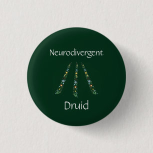 Neurodivergent Druid 3 Cm Round Badge