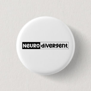 Neurodivergent   Neurodiversity Awareness 3 Cm Round Badge